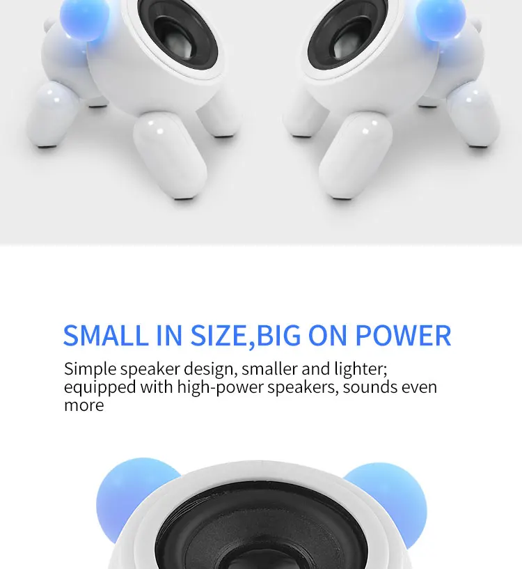 Cartoon puppy bluetooth mini stereo cute wireless home phone notebook outdoor portable creative small speaker