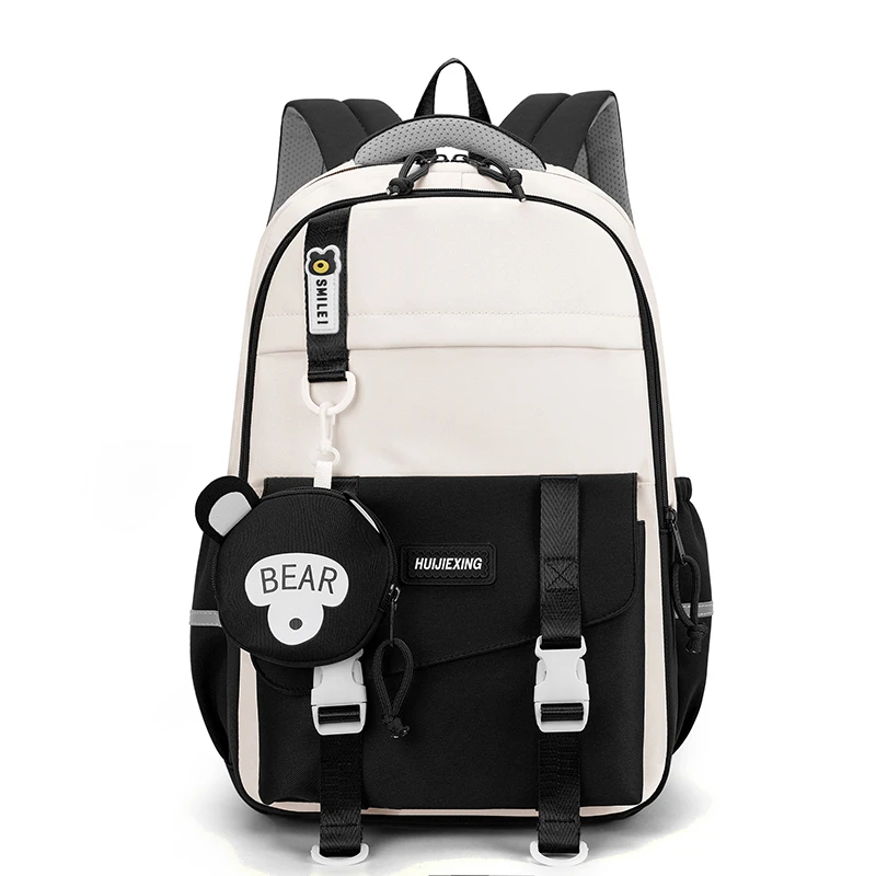 2024 Fashionable Waterproof School Backpack for Girls Primary Students Beautiful Durable-Factory Price Oxford Nylon Zipper