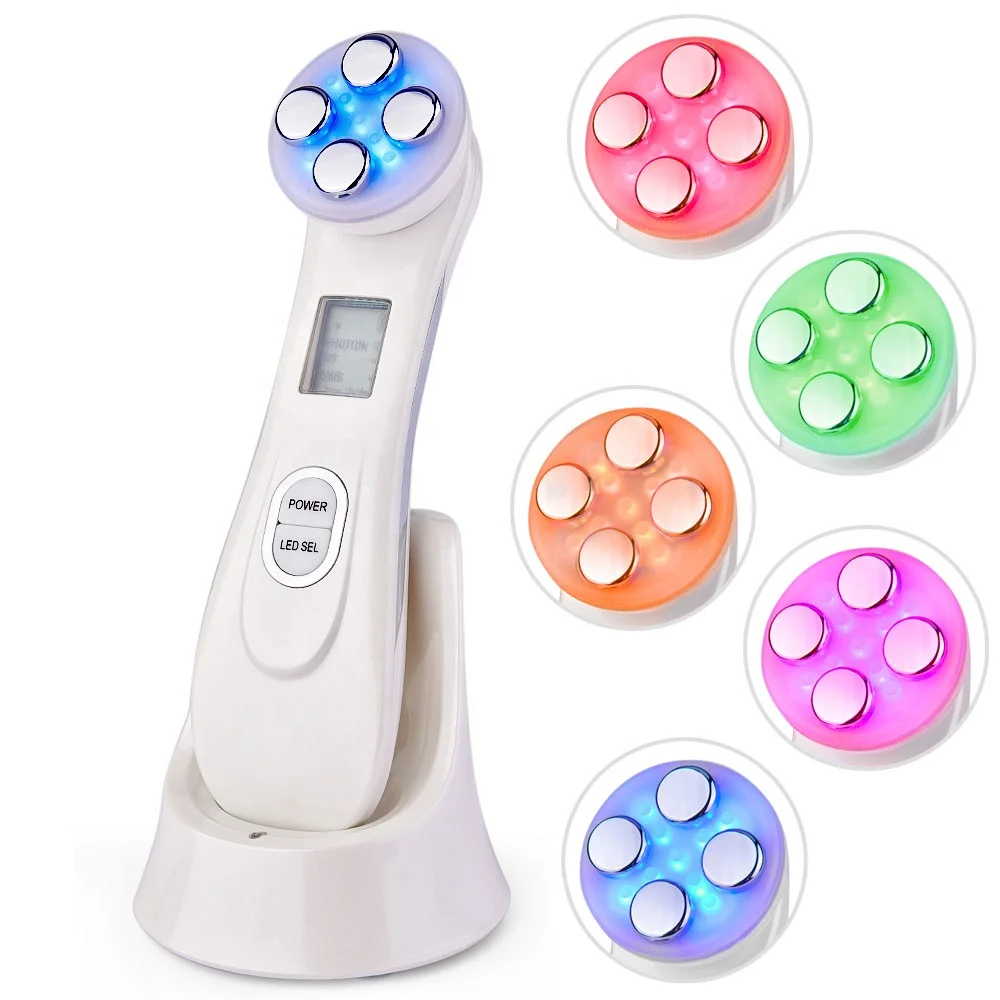 

2021New Rechargeable EMS Mesotherapy Electroporation RF Facial LED Photon Skin Care Device Face Lift Tighten Beauty Machine