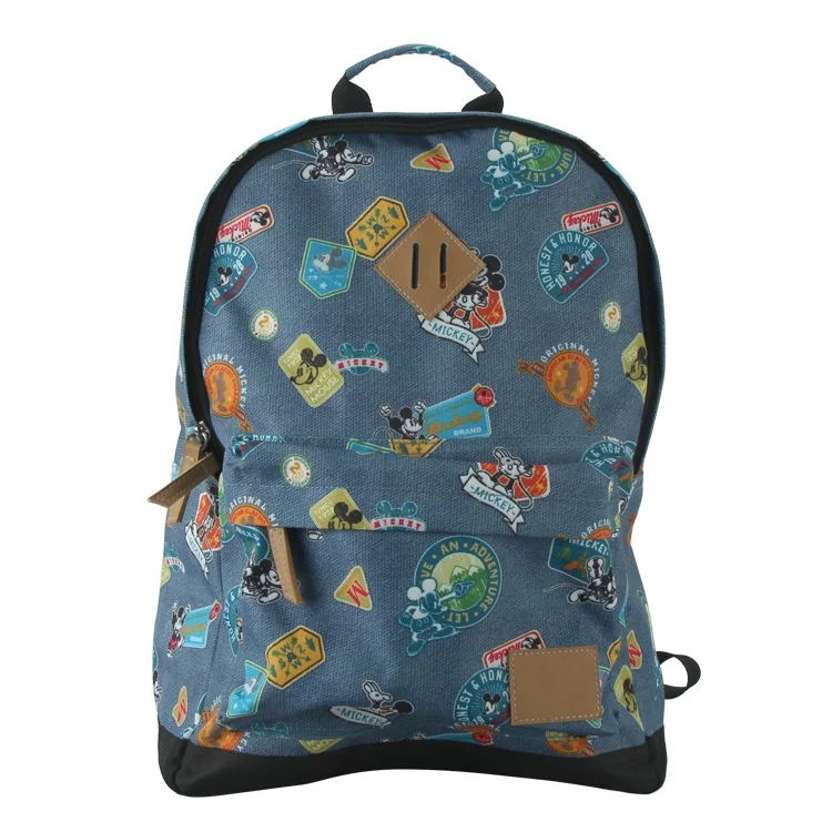 

Canvas Cloth Multi Purpose Nylon Zippers Foldable Soft-Loop Smart Cartoon Backpack For Girls, Pink, customized color acceptable