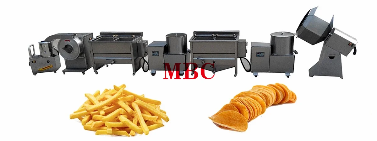  Semi-automatic  potato french fries and potato chips production line.png