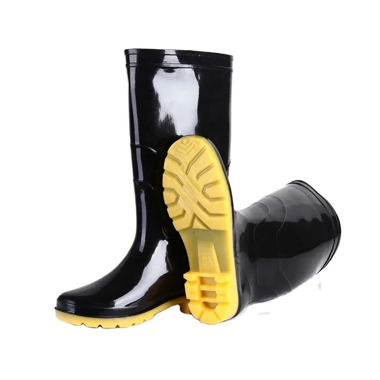 

SMASYS Black Gum Outsole Construction Man Insulation Safety Rain Boots