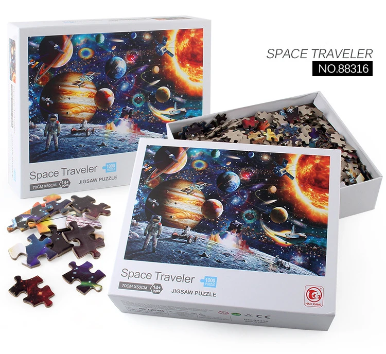 Space Stars Jigsaw 1000 Pieces Scenery Puzzle Kids Adult Educational Toys Game 