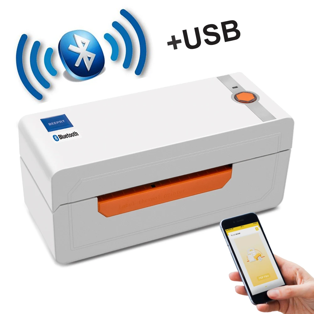 

Thermal Label Printer with High Quality 110mm 4 inch A6 Label Barcode Printer USB Port Work with Amazon paypal Etsy Ebay USPS