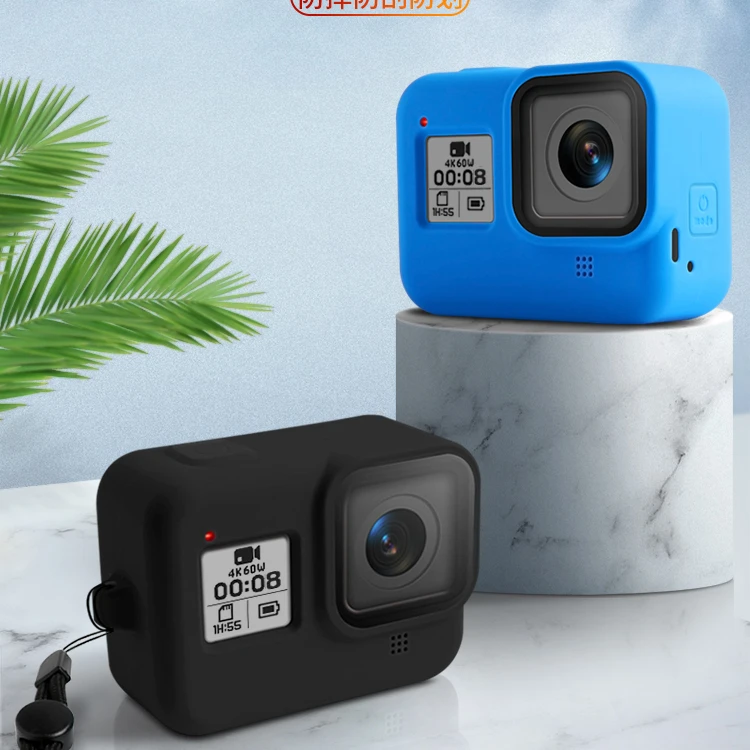 

Shoot New Silicone Protector case Cover for GoPro Hero 8 Accessories, Black