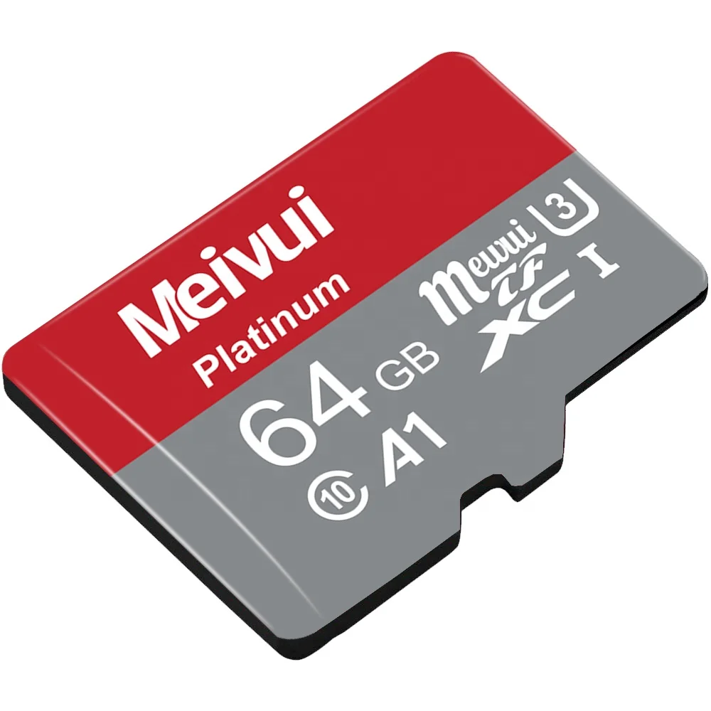

100% Authentic Meivui Flatinum 256GB 16GB 64GB 32GB Flash Carte Micro TF SD Memory Card Class 10 U3 A1 Micro TF SD Card Memory