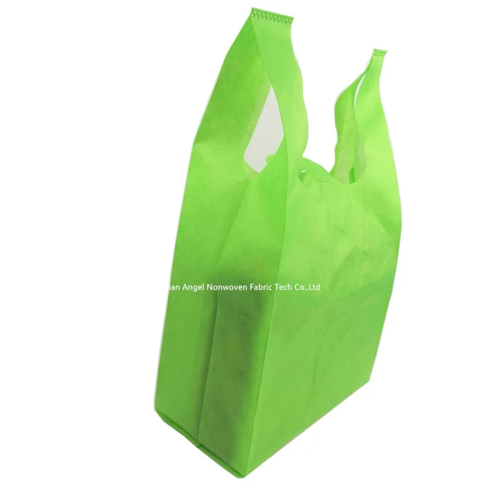 

Fujian Angel Biodegradable T-shirt Bag T-shirt Shopping Bag W Cut Non Woven Bag, Customer's requirement