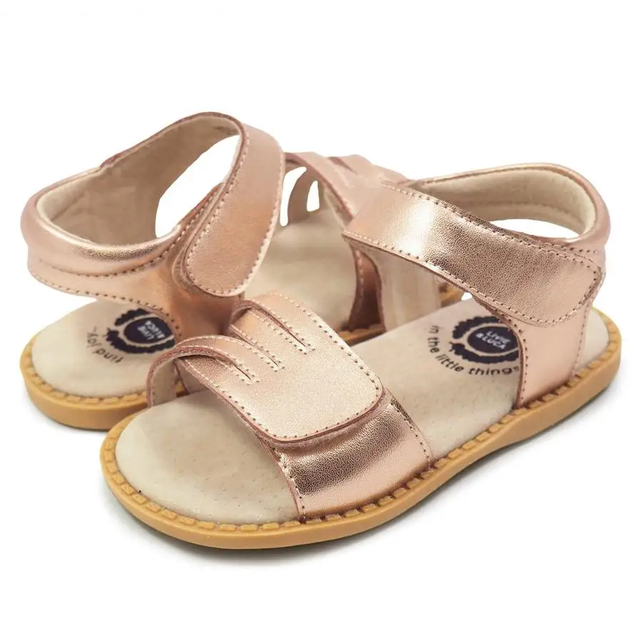 

Livie and Luca High Quality barefoot flat breathable leather dress casual cute print slipper sandal for baby girl barefoot shoes, As you wish
