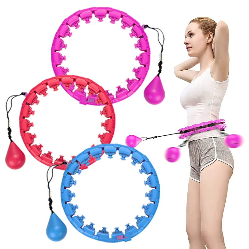 

2021 Agreat Weighted Hula Ring Hoop Reifen Steel Hula Ring Hoop with A Ball Smart Hula Ring Hoops for Adults, Customizable