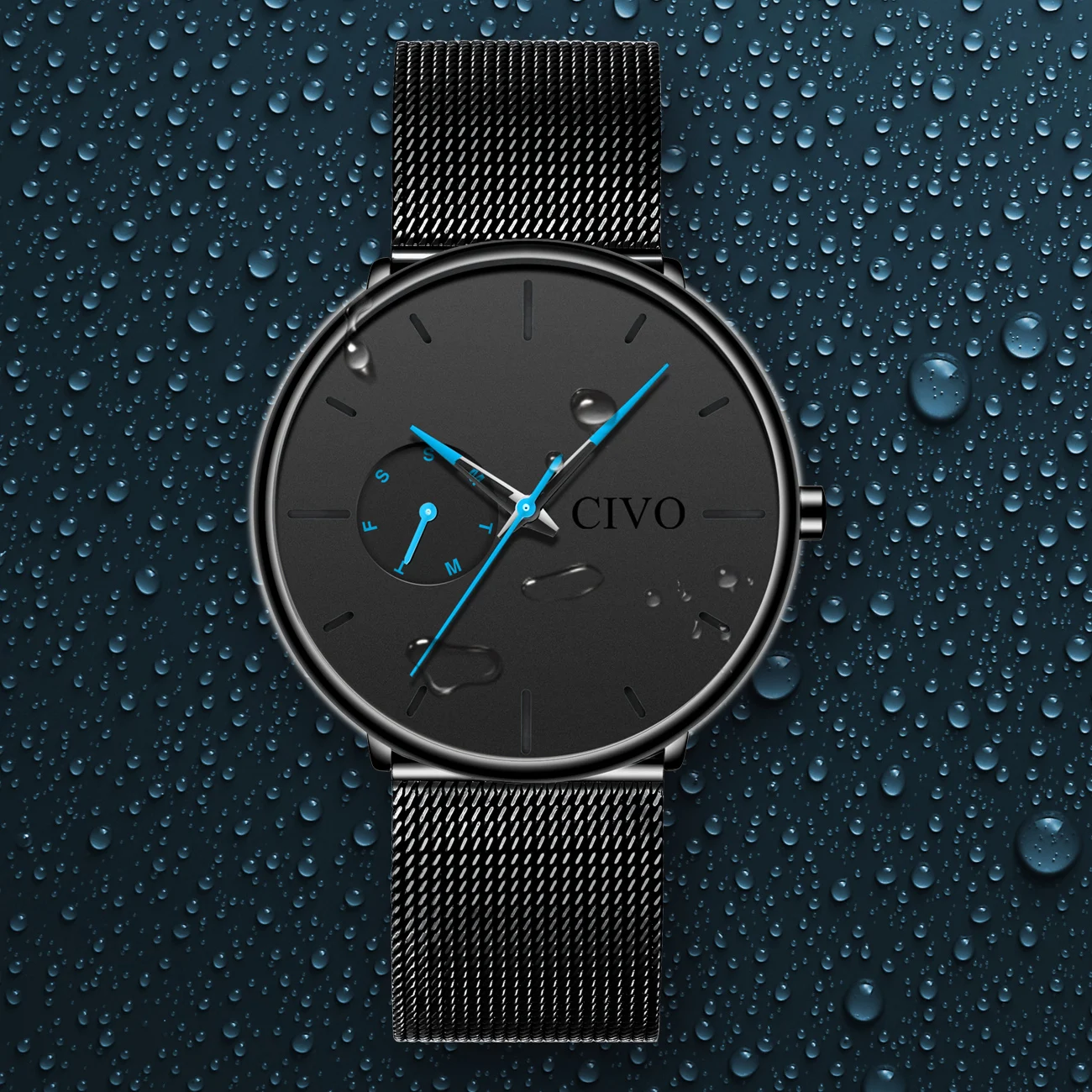 

CIVO HIGH QUALITY chronagraph digital Quartz Watches fashion water resistant sport watch Relogio masculino