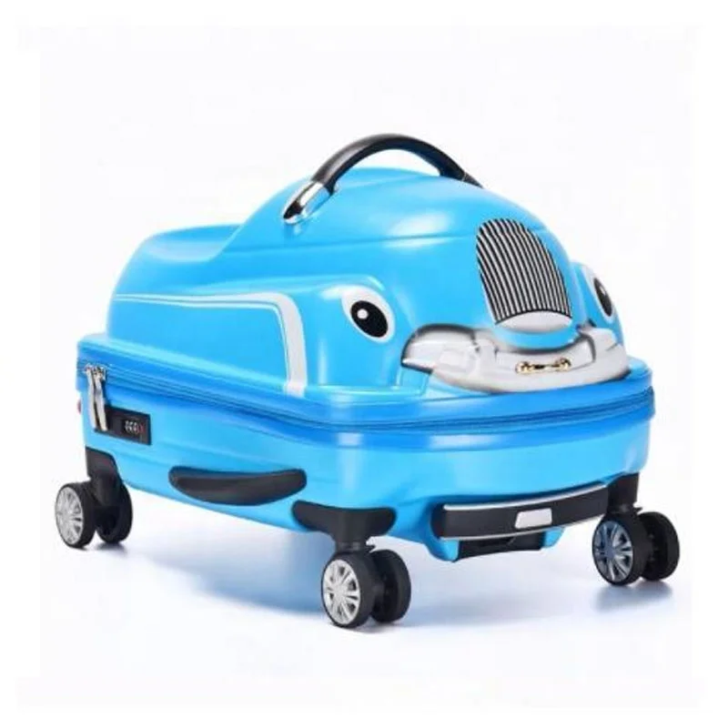 

kids Riding suitcase Children 3D Scooter Suitcase for kids Travel trolley bag Spinner Luggage suitcase Rolling truck for kids