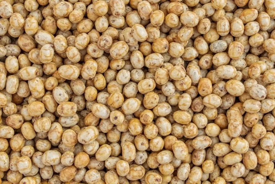 Close-up of fenugreek seeds showing their distinctive amber color and rectangular shape on a wooden table