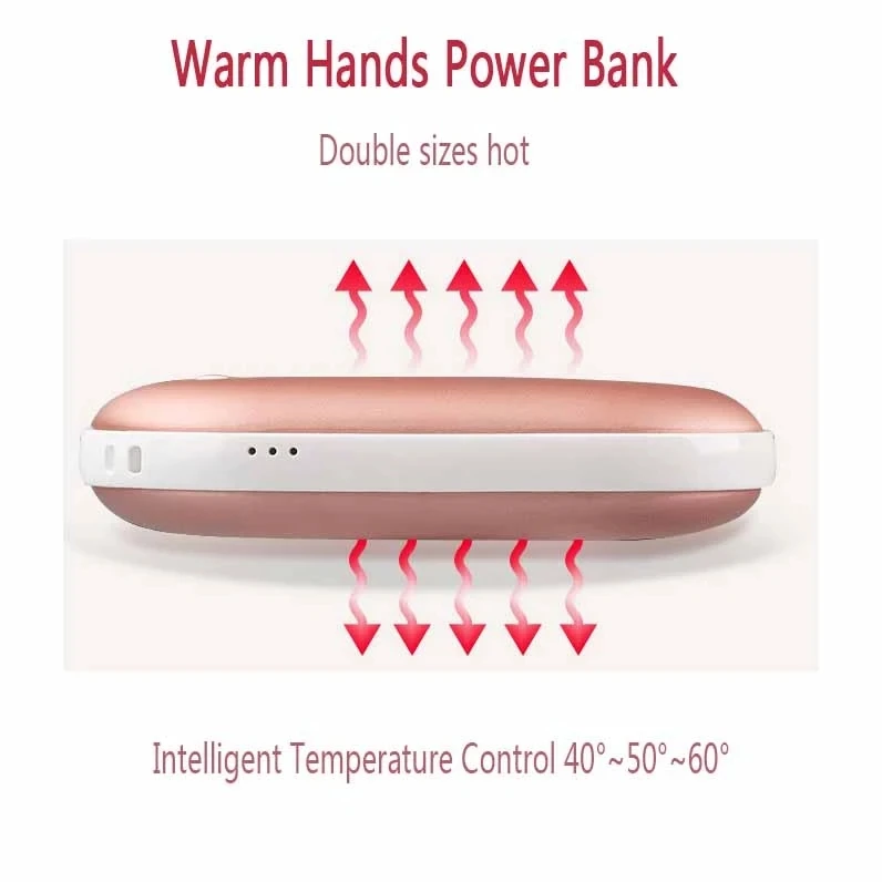 Portable Mini Heater Usb Rechargeable 5200mah Hand Warmer With Power