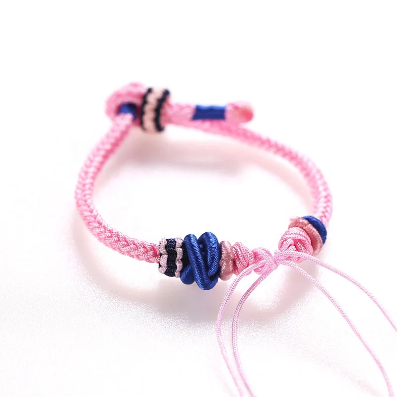 

Genya Semi finished hand rope creative DIY braided rope Morandi color bracelet, As picture