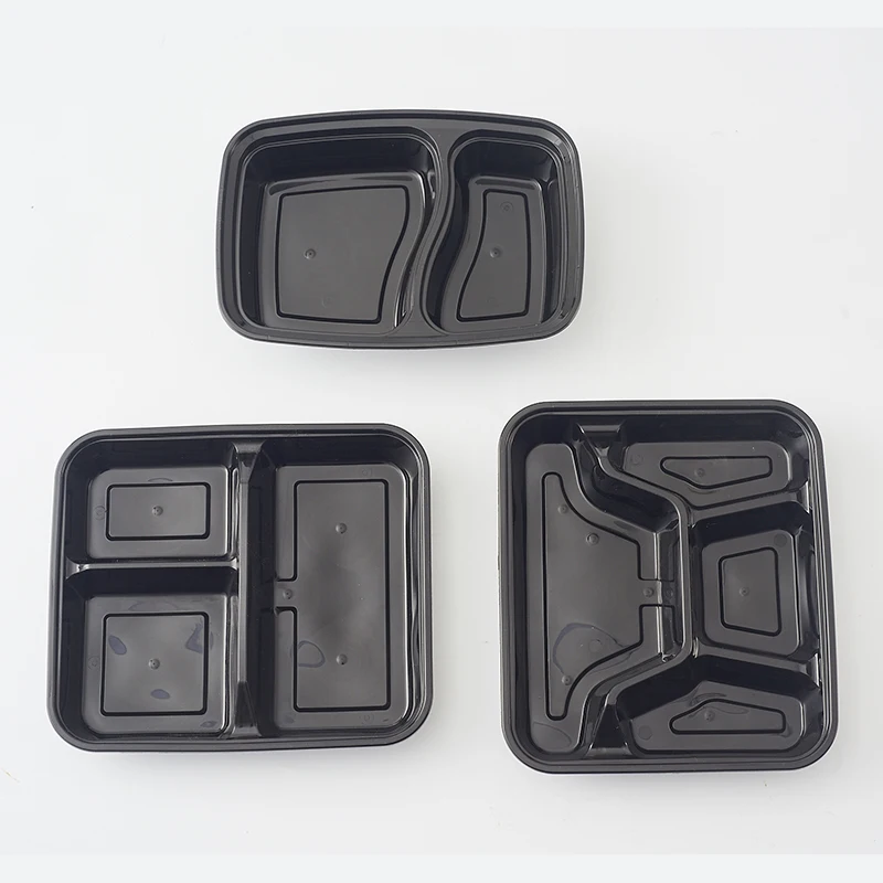 

hot selling 2 compartment disposable take away microwave bento lunch fast food container