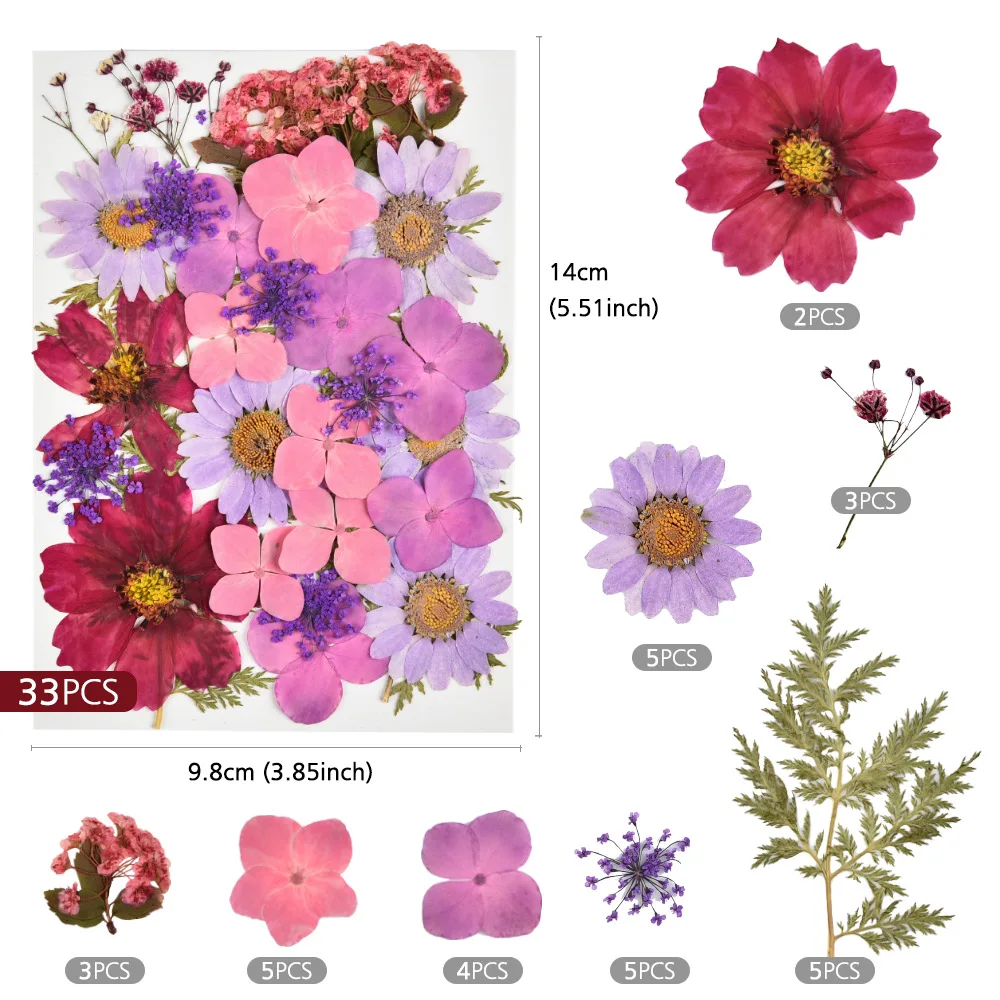 

Dry Flowers UV Resin Natural Flower Stickers DIY Handmade Jewelry Aromatherapy Candle Making Accessories Dried Flowers For Resin