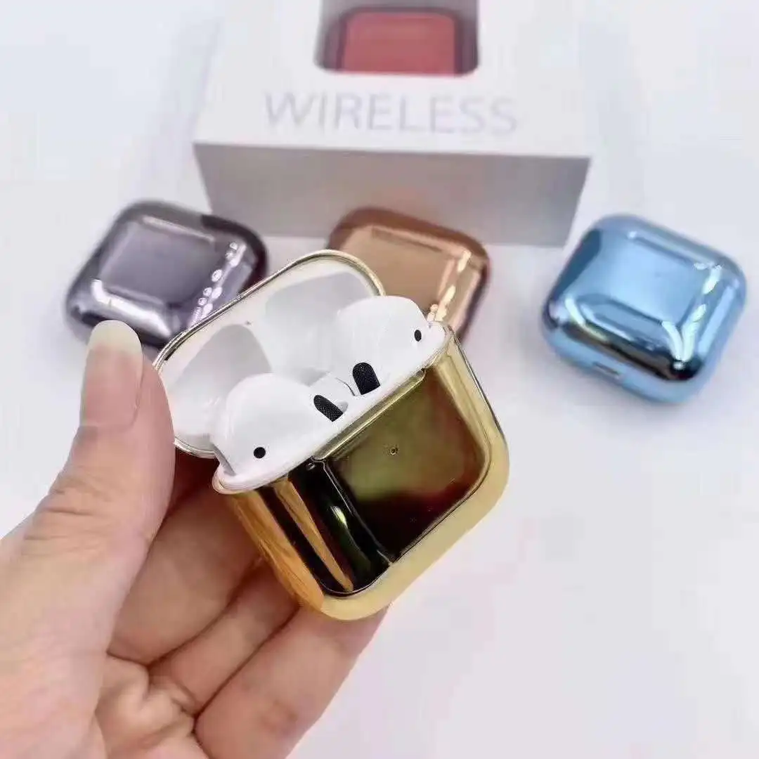 

Mobile Phone Accessories Earphones Headphone In Bulk Air Pro 4 Pods 5 TWS Wireless Earbuds with Luxury Mirror Charging Case