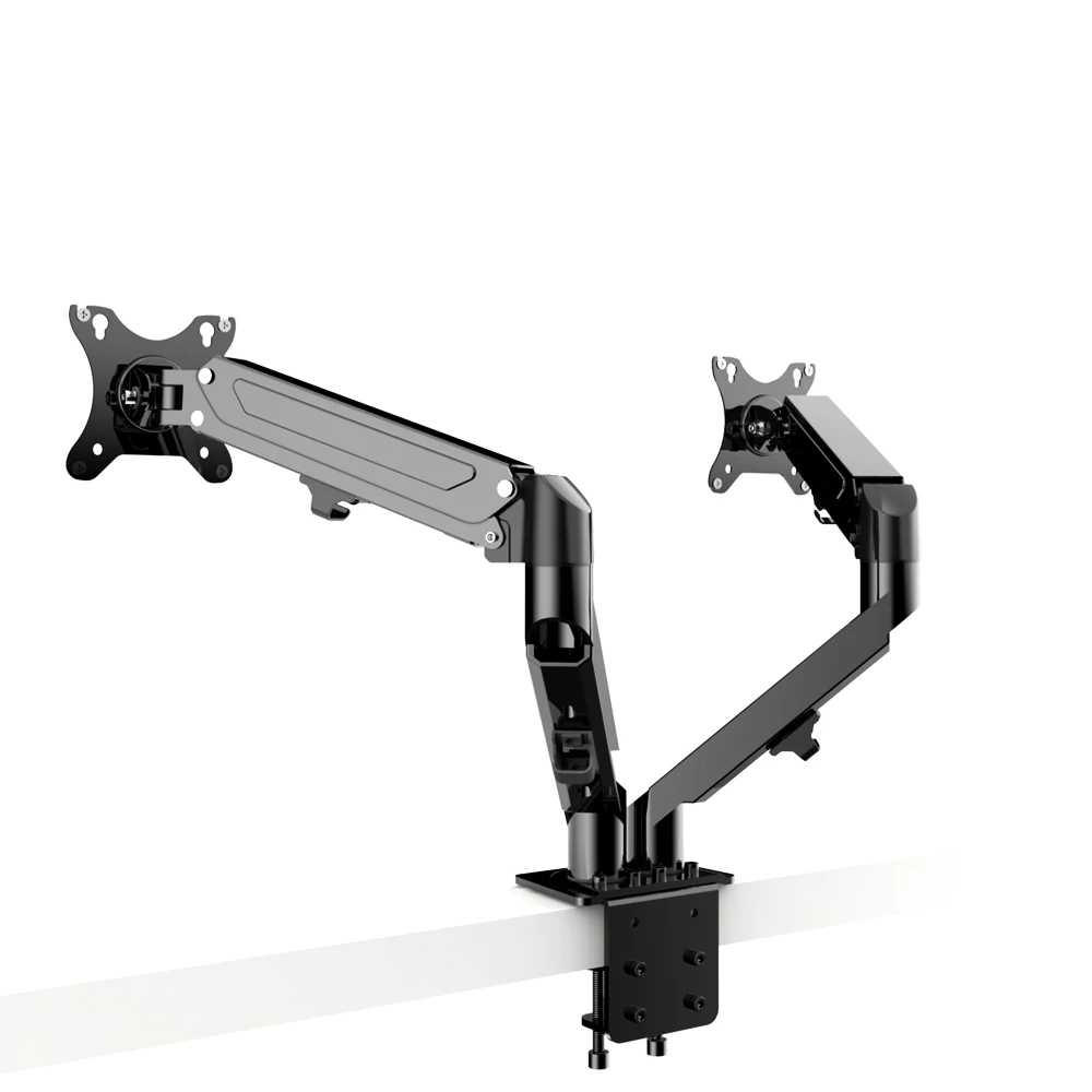 

Flexible Adjustable Monitor Mount Double Stand Long Double Wall Mount LCD Monitor Monitor Arm Bracket, Black