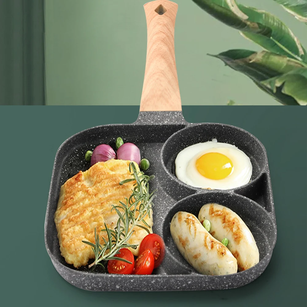 

2021 New Arrival 28CM Non-Stick 3in1 Multifunction Grill Square Pan Breakfast Pan Square Grill Pan