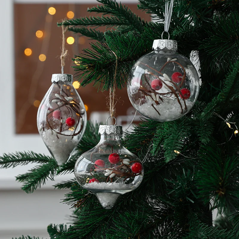 

Arbol De Navidads Christmas Tree Hanging Ball Xmas tree Decoration Plastic Ornaments Christmas Ball