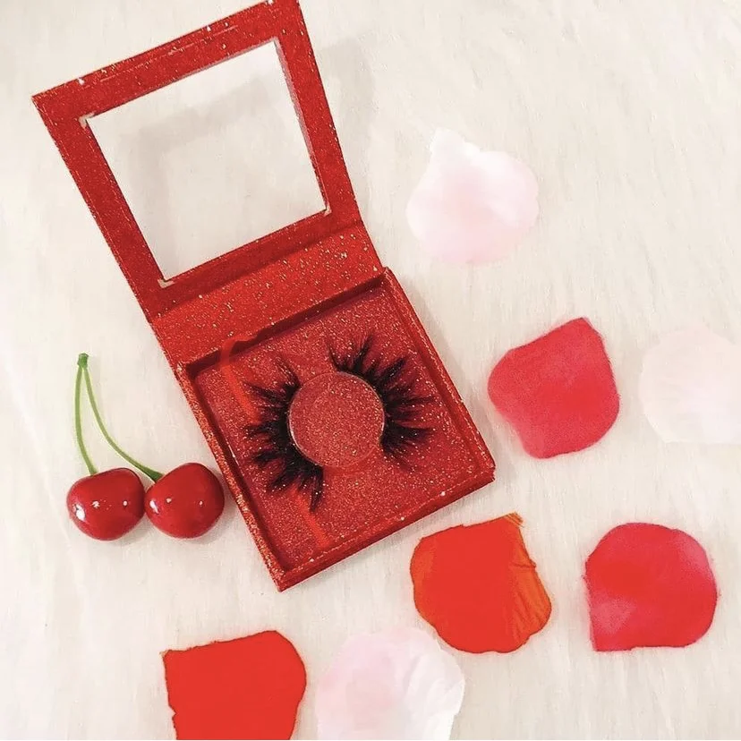 

2021 New Arrivals Made In China 25 mm Fluffy Mink Eyelashes With Mirrors Suitcase Lashbox Vendor