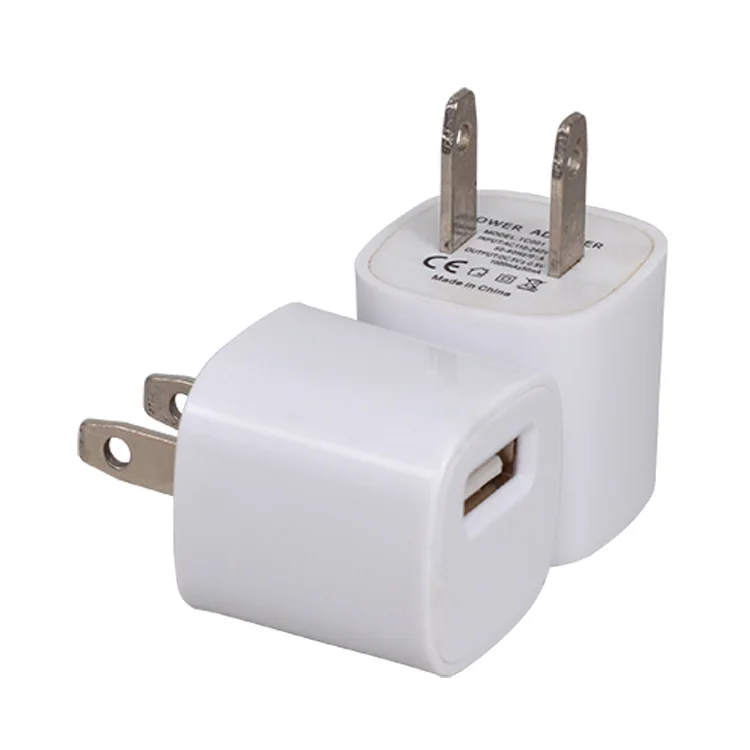 

US socket dc 5v 1A 5W mini usb travel home wall chargers mobile phone charger, White, black