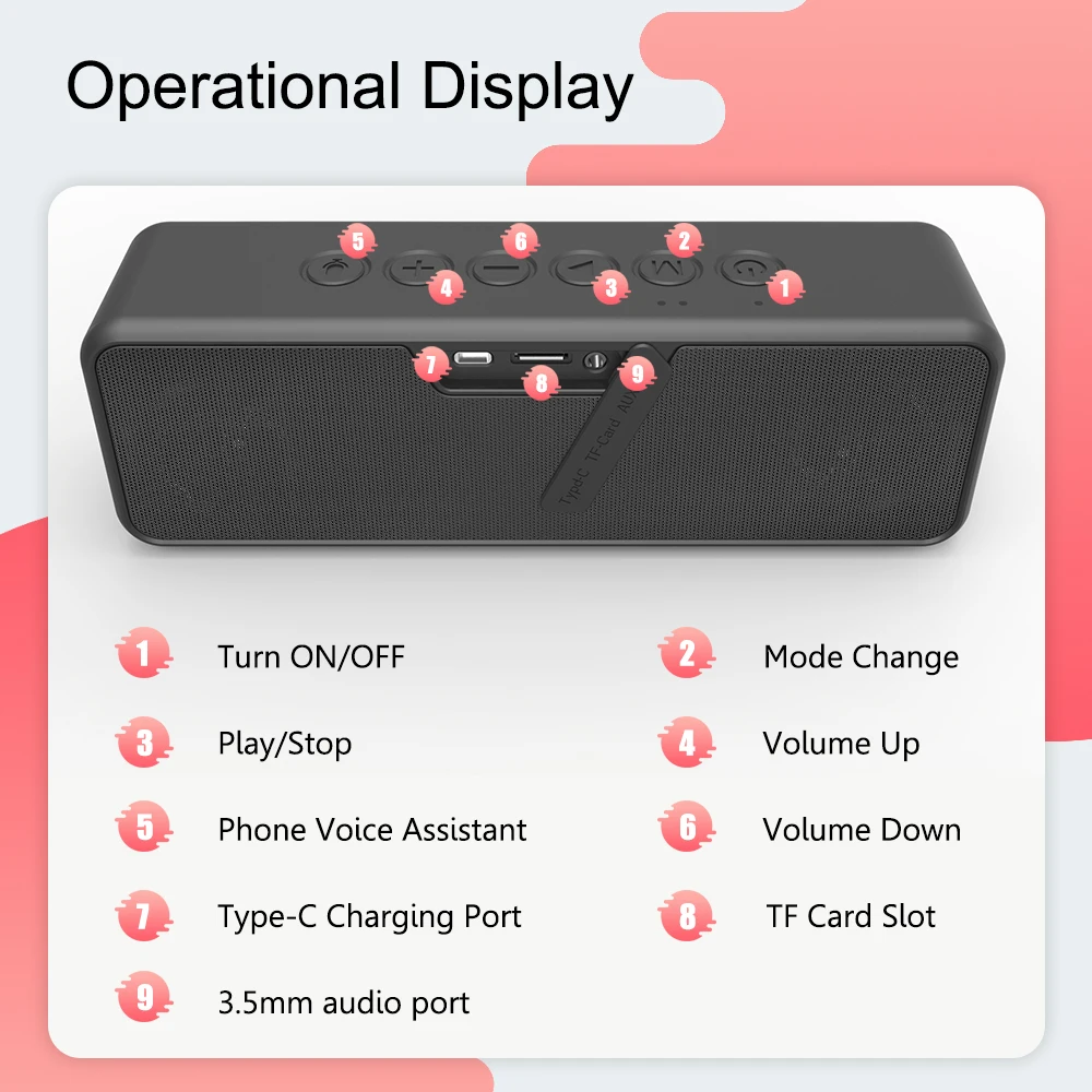 2021 XDOBO Voice Assistant Waterproof BT Portable Outdoor Speaker Super Quality Bluetooth Wireless Speaker - ANKUX.COM