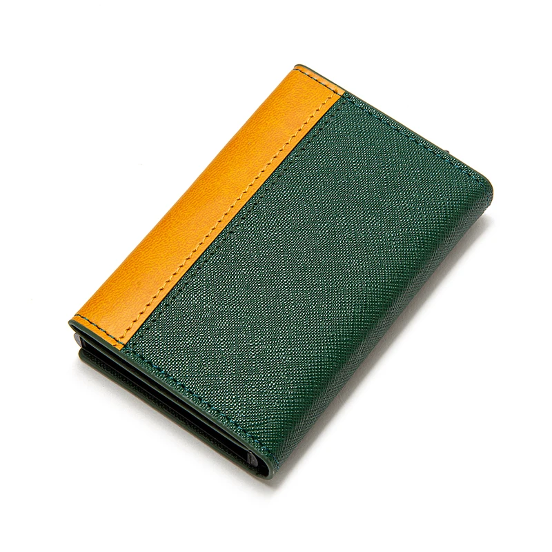 

2022 Business RFID Automatic Card Holder Small Moq Custom Credit Card holder Wallet