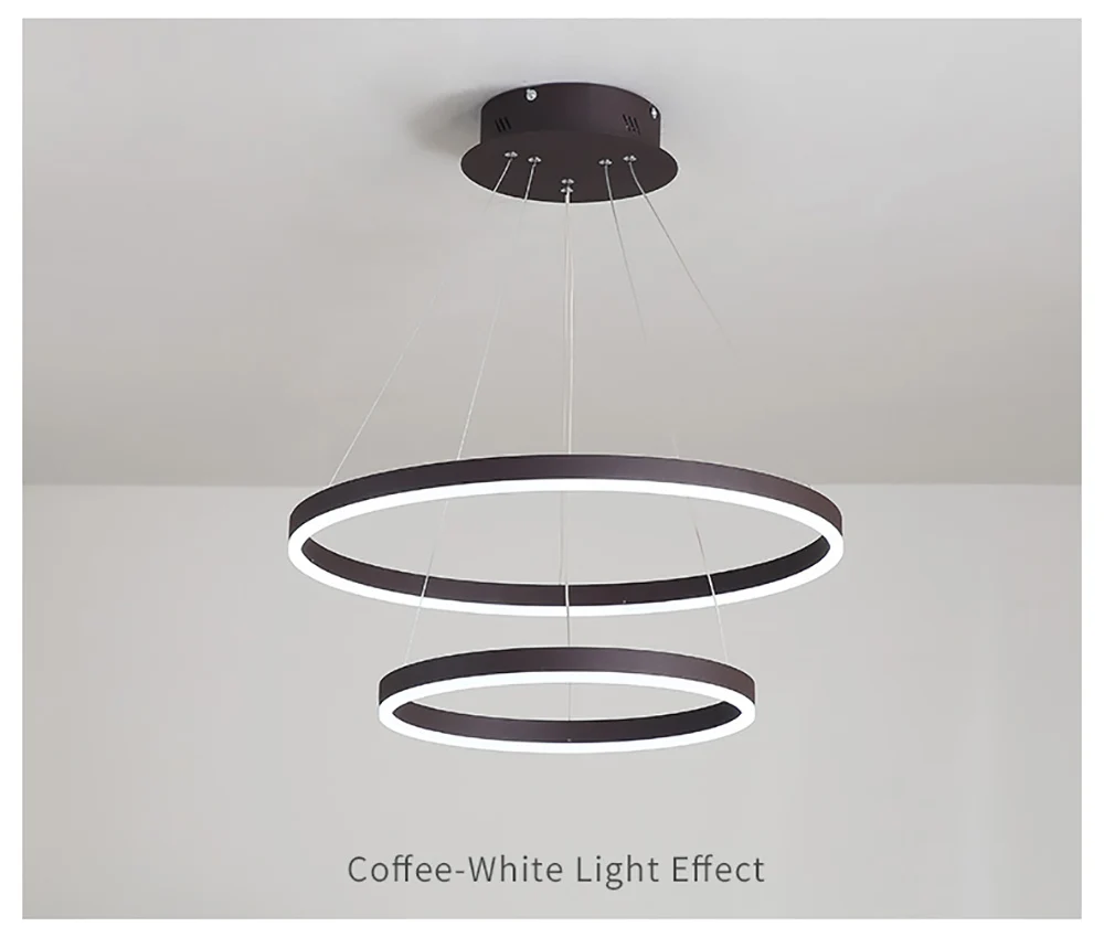 Hotel Lobby Residential Fashion design LED Chandelier Circular Pendant Light