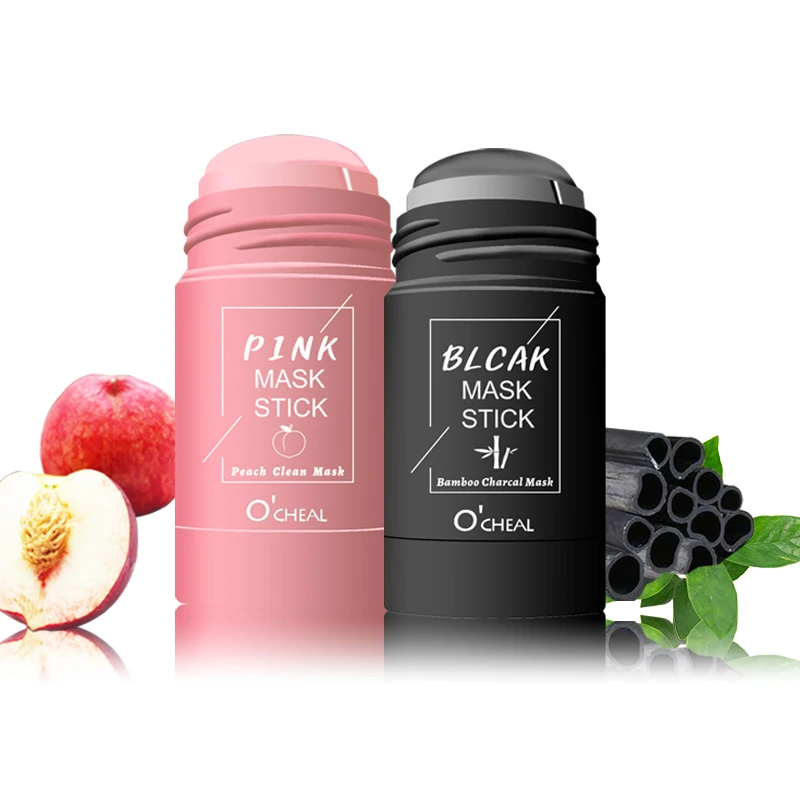

Private Label Skin Care Face Musk Cosmetics Oil Control Pink Black Purple and Green Clay Mask Stick, With four kinds of color