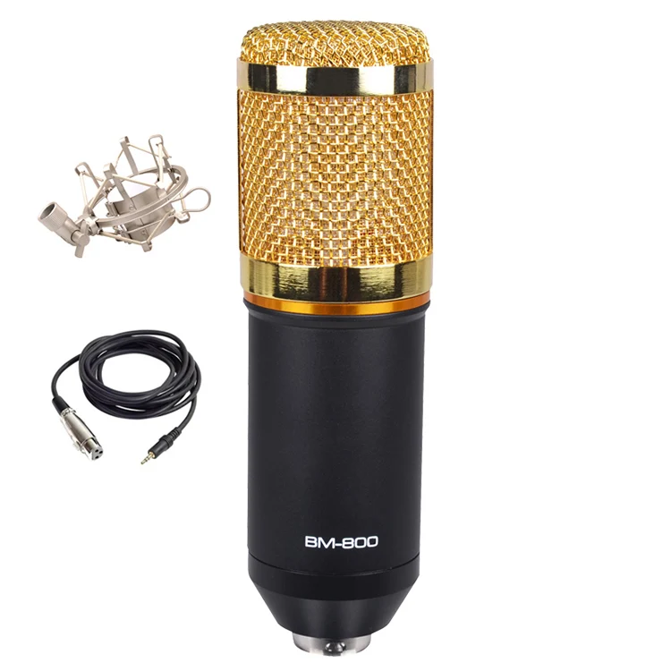 

BM800 (A) Condenser Microphone Studio Recording BM 800 3.5mm Mini Mic Mike Podcast Microphone Recording Studio Equipment