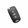 Jiashi 3 button black auto full flip remote key shell case cover folding car key shell case car blank key for black Hyundai