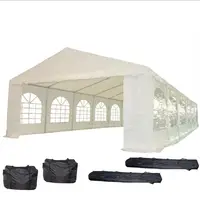 

Heavy duty white 5x10m PVC wedding party tents with full set of sidewalls