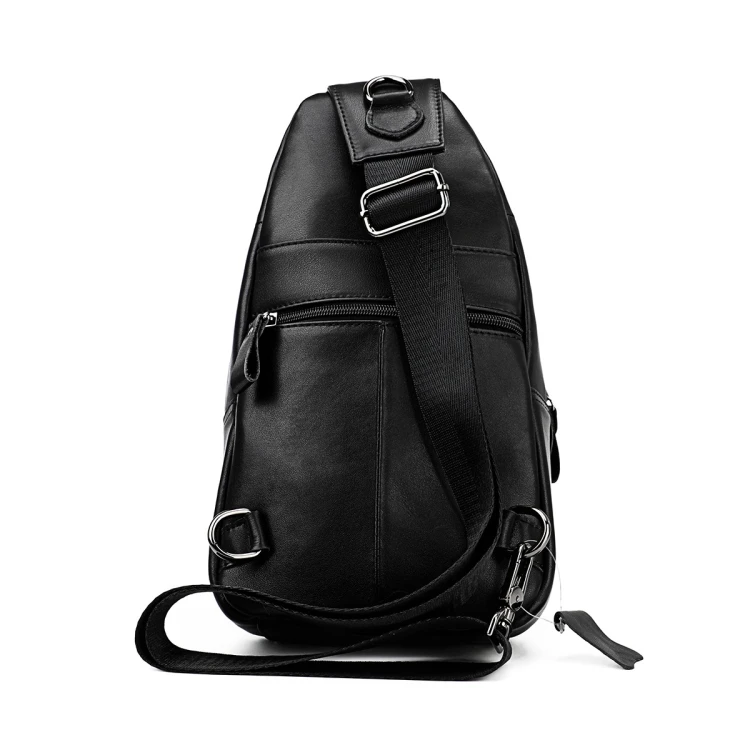 

Men Leather Chest Bag Retro Shoulder Bag Good Quality Wholesale OEM Customized