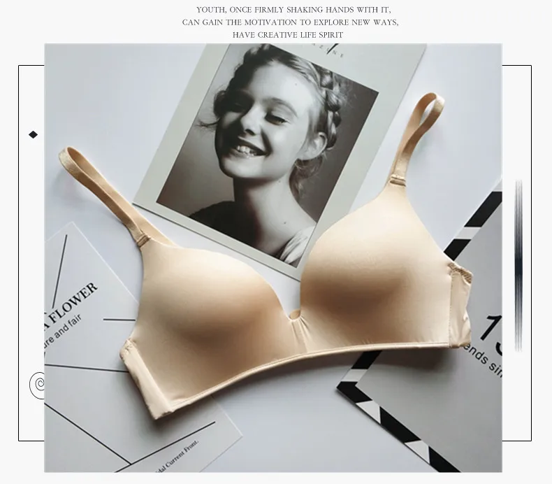 Breathable Sexy Women Bras Transparent Solid Antibacterial Wireless