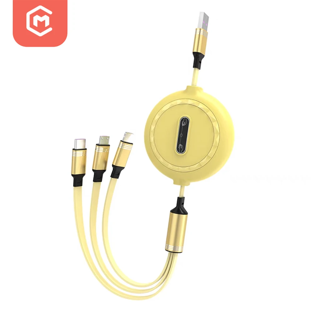 

Wholesale Usb Cable 3 In 1 Retractable Usb All In One Fast Speed Charging Cable