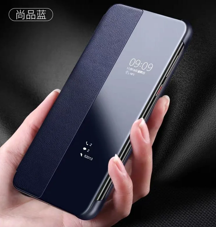 

New Arrival Ultra-Thin Auto Sleep Wake Leather Flip Smart View Window Phone Cover For Xiaomi 11T 11T Pro Case
