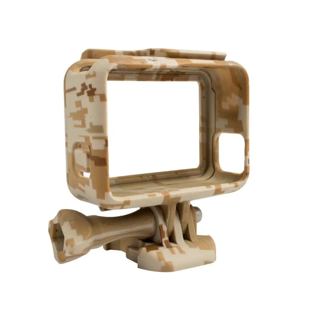 Free Shipping Protective Housing Case Cover Action Camera Camouflage Plastic Protection Border Frame Box for Go Pro   5  