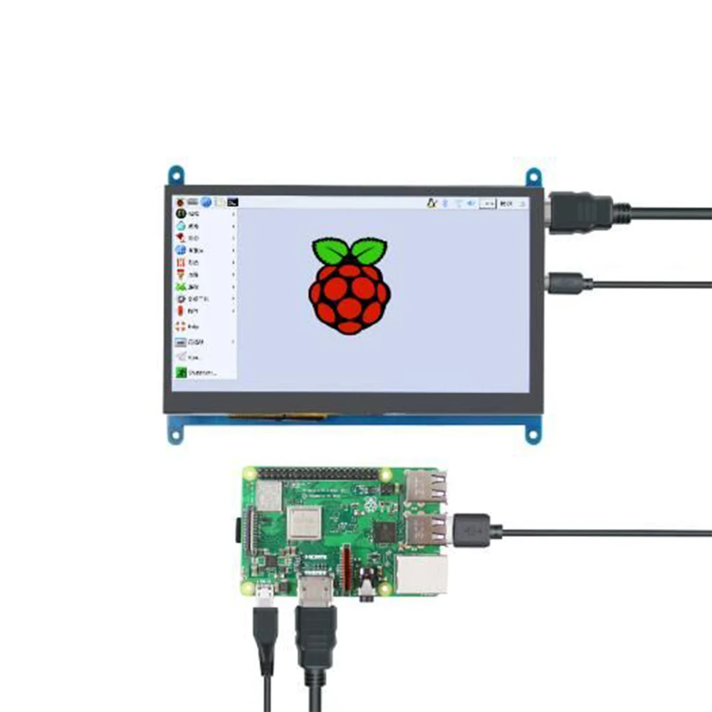 
7 inch LCD Display Touch Screen LCD 1024*600 TFT LCD display Monitor with Holder Case for Raspberry Pi 4 