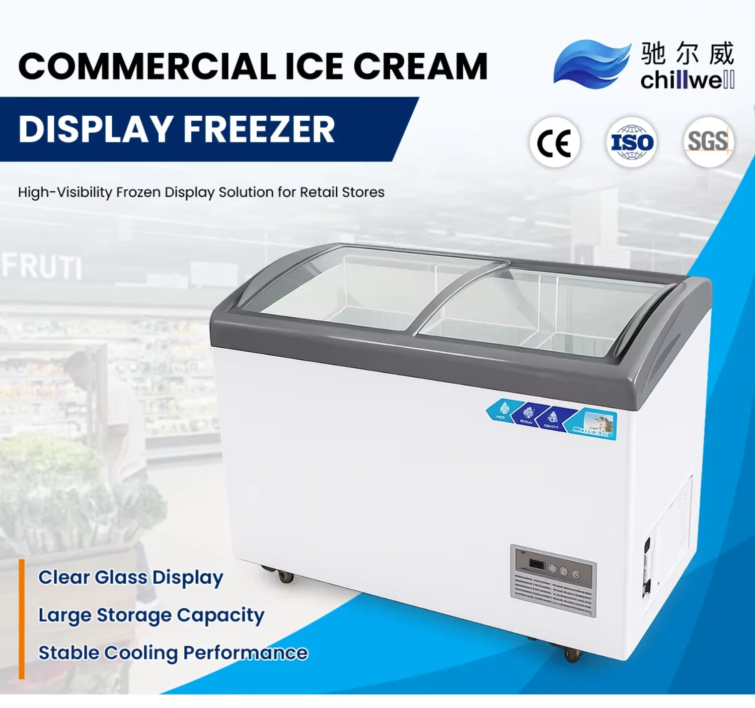 Display Refrigerator, 220 V, R134a - detail 2