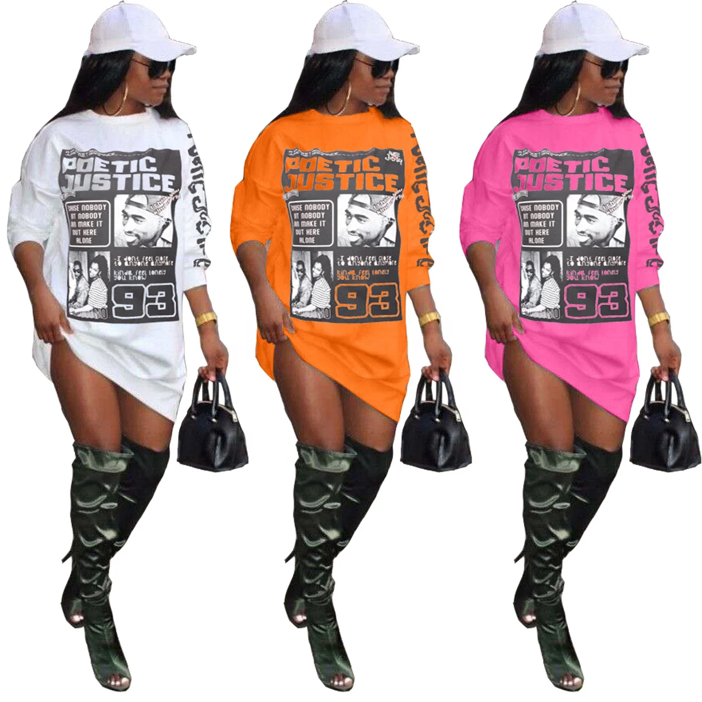

MT74-8136 Explosive element high-density sweater print dress