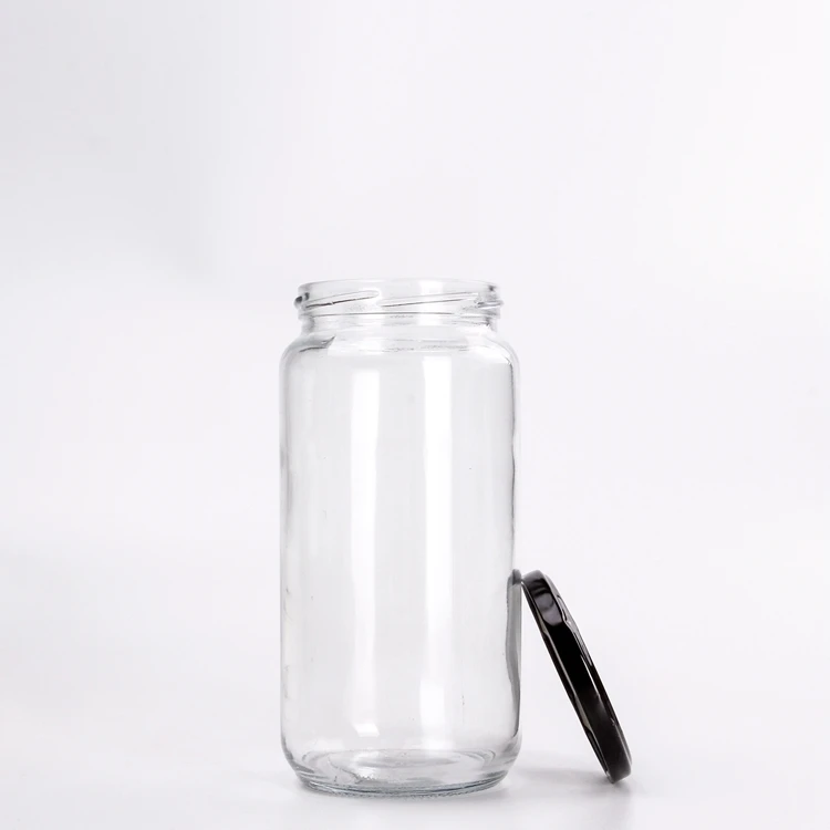 

Vanjoin cylinder jar 16oz 500 ml Thin Tall Juice smoothie Glass Bottle Jar Suppliers With Metal Lid Cover, Transparent