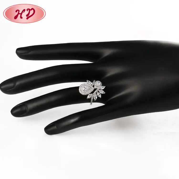

Wedding Engagement Diamond Silver Ring Silver Jewellery Cubic Zirconia