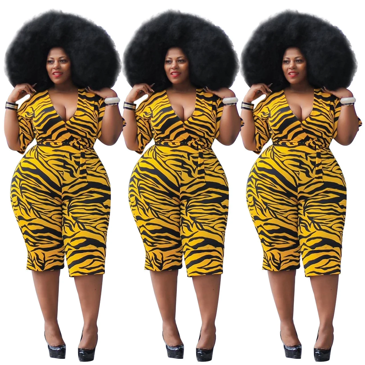 

New arrivals -J5088 Wholesale Sexy One Piece Rompers Plus Size Shorts Jumpsuits For Women Contain The Belt