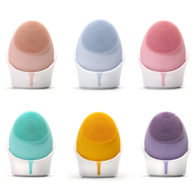 
Wireless Rechargeable Face Cleanser Ultra Soft Silicone Facial Massager Cleansing Brush 