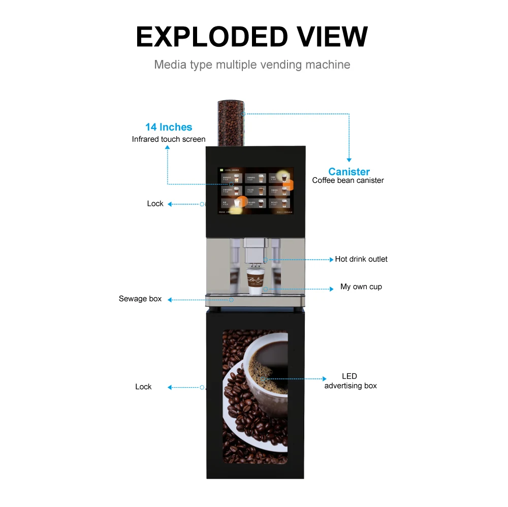 Table Teatime Self Service Coffee Vending Machine Buy Self Service