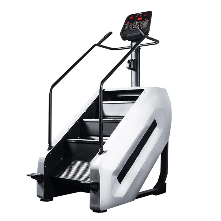 

2021 Best-selling Cardio gym fitness equipment stair climbing machine steeper running climber stair machine, Silver