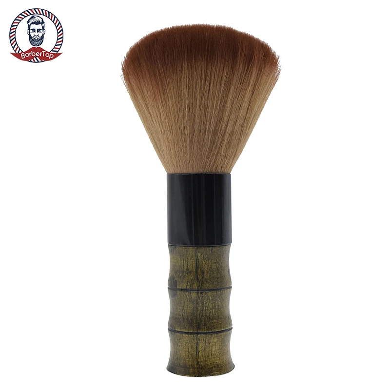 

Soft Wooden Handle Salon Professional Haircut Neck Brush Barber Top, Picture