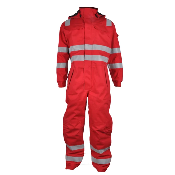 

wholesale winter offshore flame and fire retardant work coverall for oil and gas industry