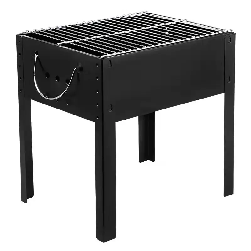 

Charcoal Bbq Grill Folding Barbecue Grill Portable Outdoor Grill For Camping Party Cooking